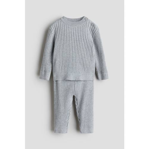 2-PIECE RIB-KNIT COTTON SET