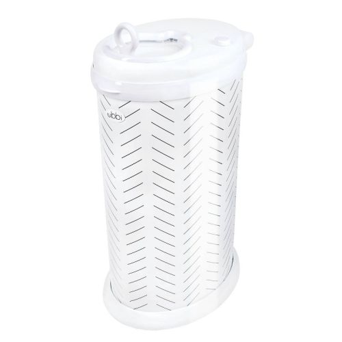 Ubbi Stainless Steel Diaper Pail - White