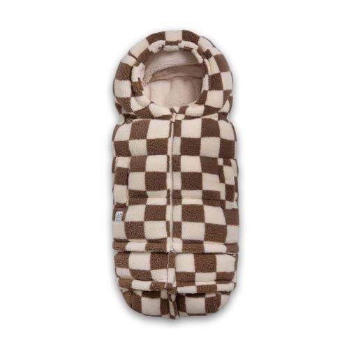 7AM Enfant Stroller Blanket 212 - Adjustable Baby Car Seat Zipped Blanket for Babies Winter, Unisex Multi Purpose Fleece Lined Warm Hooded Toddler Footmuff Water Repellent | (6M - 4T)