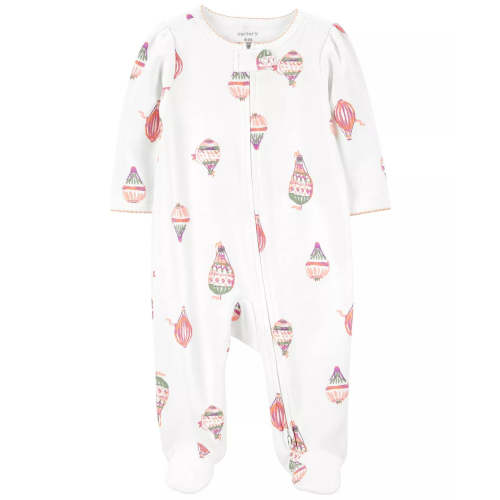 Carter's Hot Air Balloon Zip Up Sleep and Play Newborn in Cream