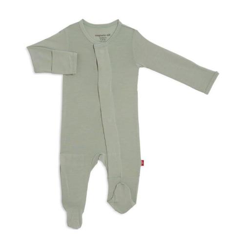 Magnetic Me - Sea Foam Modal Baby Organic Footie
