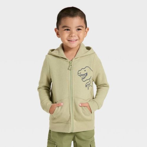 Toddler Boys' Fleece Zip-Up Hoodie Sweatshirt - Cat & Jack™