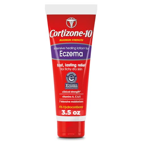 Cortizone 10 Maximum Strength Intensive Healing Lotion for Eczema, 1% Hydrocortisone, 3.5 oz.