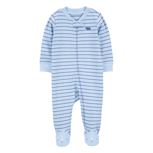 Baby Striped Rhino 2-Way Zip Sleep & Play Pajamas - Carter's | Carter's