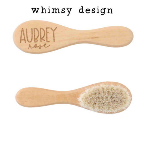 Personalized Wooden Baby Brush