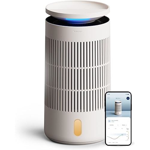 Blueair 2-in-1 Pro Air Purifier & Humidifier for Large Rooms, HEPASilent™ Removes 99.97% Allergens, Dust, Smoke, Up to 1,875 sq ft, Smart App, Skin-Hydration Mode, 360° InvisibleMist™