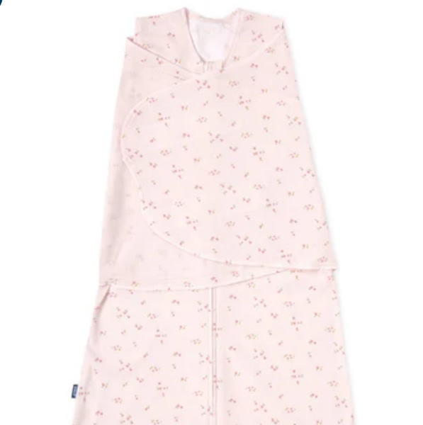 Pink Floral Cotton Swaddle Newborn | HALO