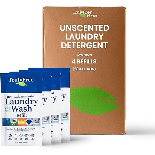 Laundry Wash Detergent | Unscented | Refill Only (200 Loads)