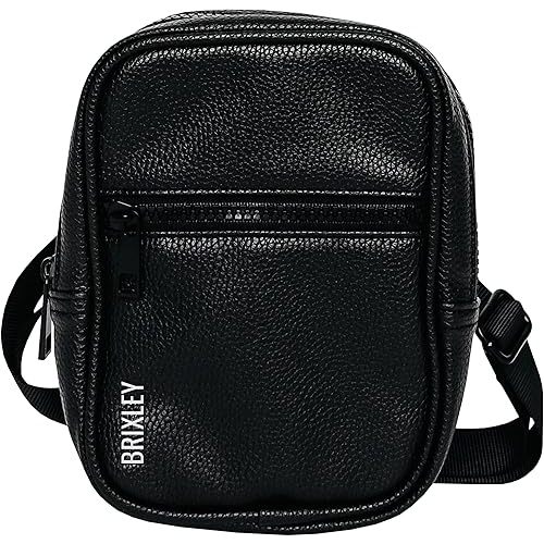 Brixley Leather Crossbody Bag Sling Purse for Women Men Girls Travel, Multi Position Fanny Back Pack