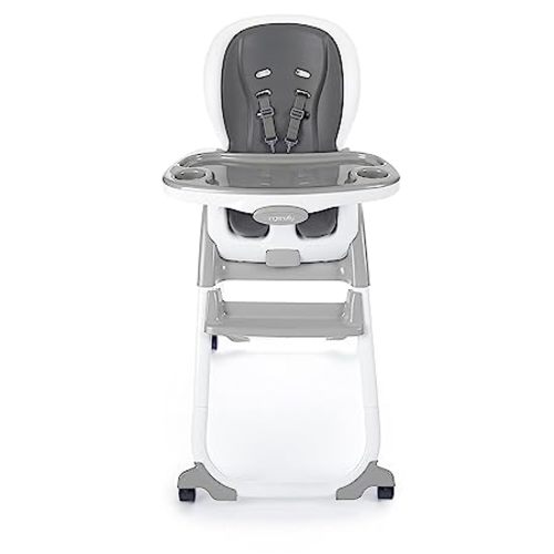 Ingenuity SmartClean Trio Elite 3-in-1 Convertible Baby High Chair, Toddler Chair, and Dining Booster Seat, For Ages 6 Months and Up, Unisex - Slate - Trio Elite Slate