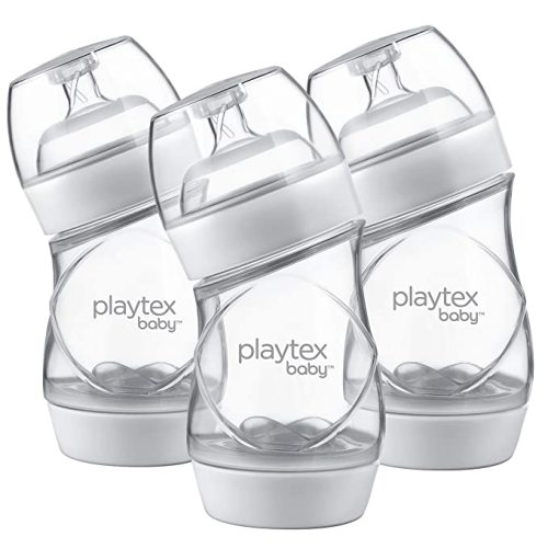 Playtex Baby VentAire Complete Tummy Comfort Baby Bottles, Anti-Colic & Anti-Reflux, Clear, 6 Oz, 3 Count - 6 Ounce (Pack of 3)