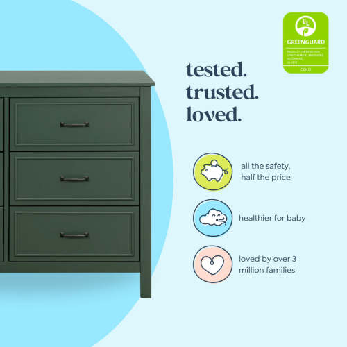 DaVinci Charlie 6-Drawer Double Dresser | Modern Nursery™- color ESPRESSO