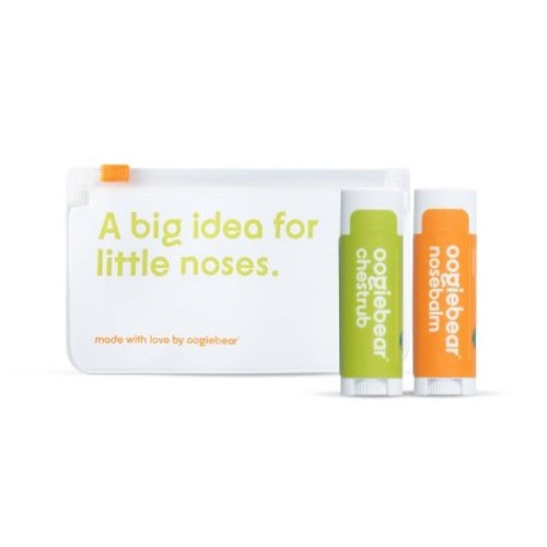 oogiebear Organic Mini Nosebalm and Chestrub Baby Care Kit