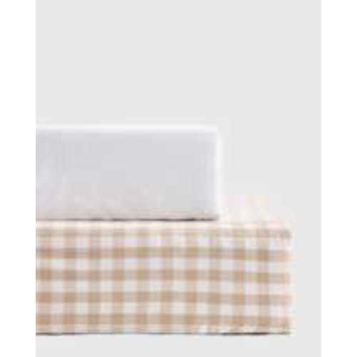 Organic Percale Gingham Crib Sheet 2-Pack