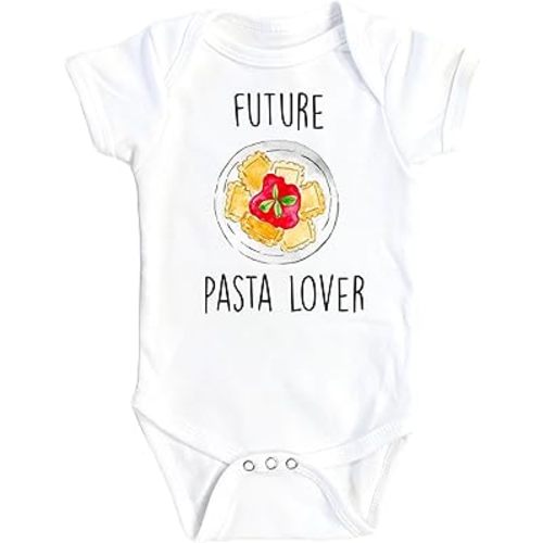 Italian Pasta - Baby Boy Girl Clothes Infant Bodysuit Funny Cute Newborn