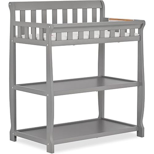 Dream On Me Ashton Changing Table, Steel Grey 34x20x40 Inch (Pack of 1)
