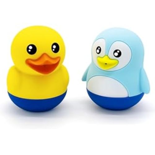 Baby Bath Toys, Infant Bath Toys for Babies 0-6 Months, Easy to Clean Baby Bath Toy, Bath Toys for Toddlers 1-3, Silicone Bath Toys, Eco-Friendly Bath Toys (Woodland Creatures) by Toy Appétit
