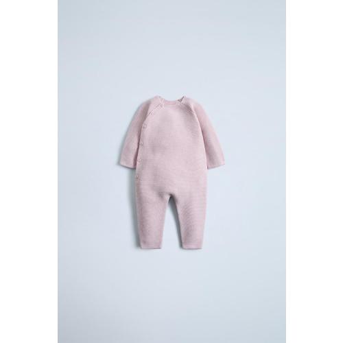 GARTER STITCH JUMPSUIT - Light pink | ZARA United States
