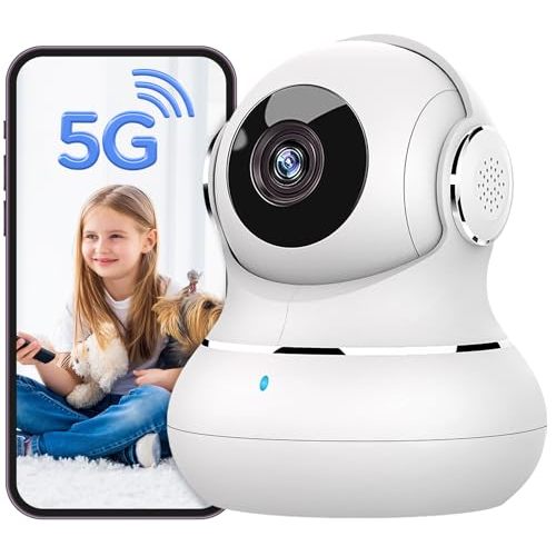 litokam 5MP Indoor Security Camera, 5G/2.4G WiFi Home Security Cameras with Phone App, Pet Cam for Baby Monitor with AI Motion Detection & 2-Way Audio, Night Vision, Compatible with NVR/Alexa