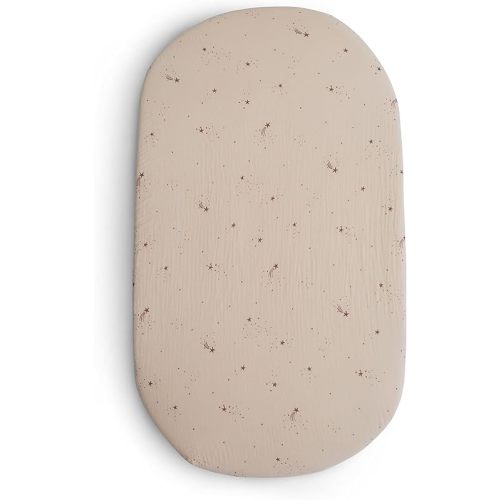 mushie Extra Soft Bassinet Muslin Crib Sheet | 30" x 16" (Falling Stars)