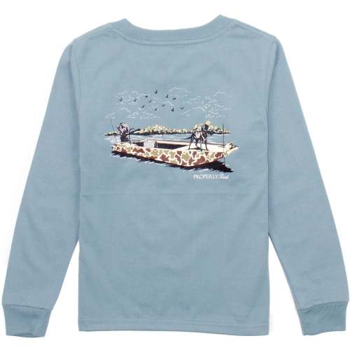 Boat Ride LS- Steel Blue