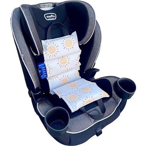 Original Car Seat Cooler Washable Insulated Ice Pack Infant Car Seat Cooling Cushion Mat for Hot Weather Multifunctional Baby Cooling Pad (Sun)