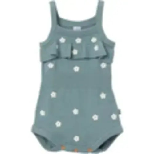 Baby Girls Teal Floral Jersey Sunsuit Romper – Gerber Childrenswear