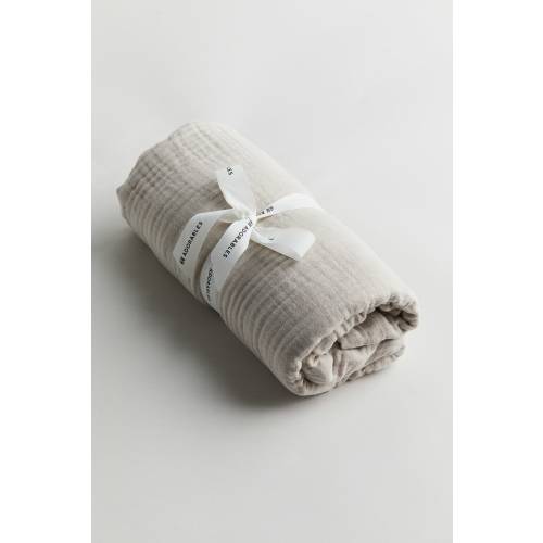 MUSLIN FITTED CRIB SHEET