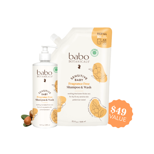 Sustainable Savings: Sensitive Baby Shampoo & Refill