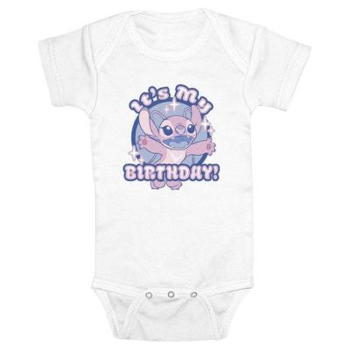 Infant's Lilo & Stitch It's My Birthday Bodysuit - White - 6 Months