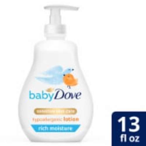 Dove Sensitive Skin Care Rich Moisture Body Lotion, 13 fl oz
