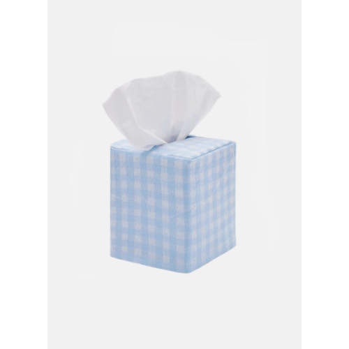 MINI GINGHAM - Baby Blue Tissue Box Cover – Heather Taylor Home