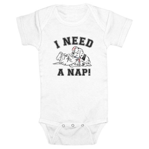 Infant's One Hundred and One Dalmatians I Need a Nap Brothers Bodysuit - White - 6 Months