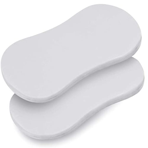 TILLYOU Premium Cotton Bassinet Sheets Gray, Fit for Halo Bassinet Swivel Sleeper, Fitted Hourglass Bassinet Mattress Sheet Set, Breathable Cozy Hypoallergenic, 2 Pack Pale Gray - 2pk Grey