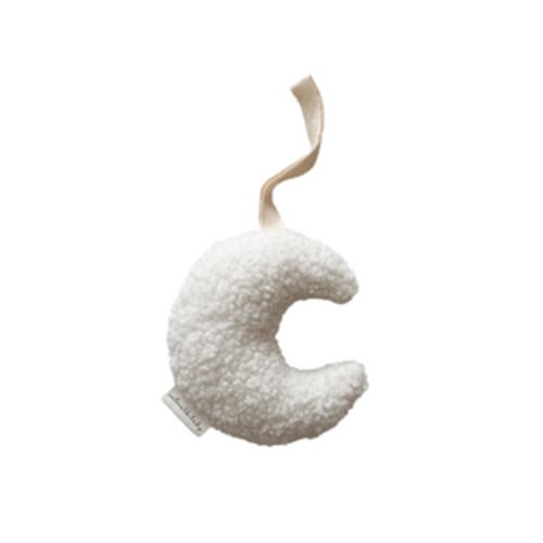 Plush Moon Pacifier Holder - Cream – Oatmilk Baby