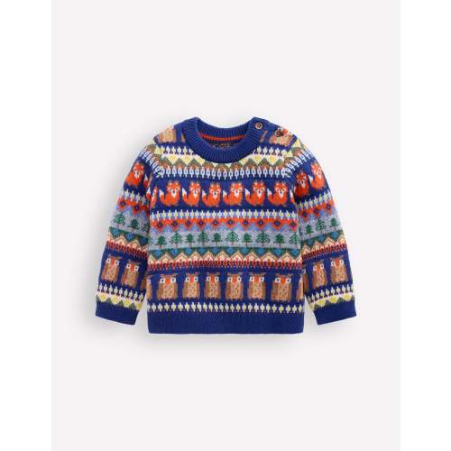 Fair isle Sweater-Multi Woodland Fair Isle