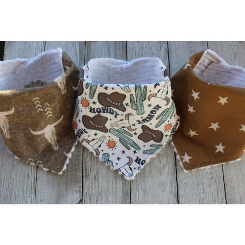 Western Baby Bibs | Cowboy Baby Bibs | Baby Boy | Boy Bibs | Bandana Bibs | Baby Boy Cowboy Gift | Western Shower Gift | Cowboy