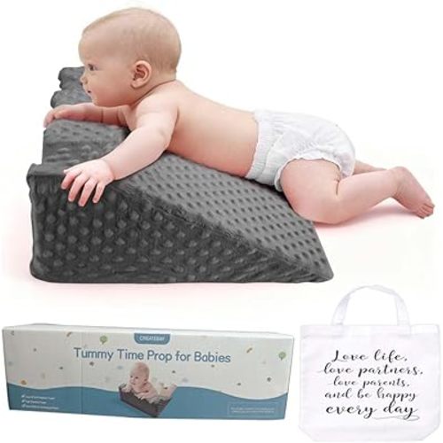 Nursing Reflux Prop for Infant,Baby Colic & Gas Relief,Memory Foam Nursery Support for Newborns with Reusable Bag & Colorbox [Upgrade],Baby Tummy Time Prop for Neck and Shoulder Strength Growth