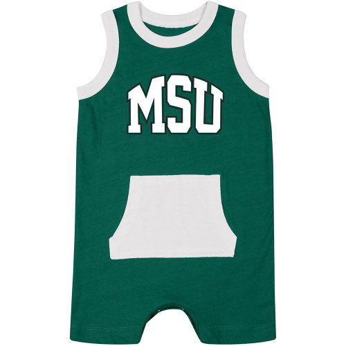 Colosseum Michigan State Spartans Baby Green Secret Life Short Sleeve One Piece