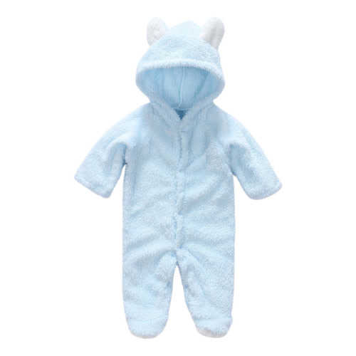 Odeerbi Baby Girls Boys Clothes Baby Rompers Newborn Fleece Footie Snowsuit Winter Bunting Onesie Cartoon Warm Hooded Romper Jumpsuit Outfits