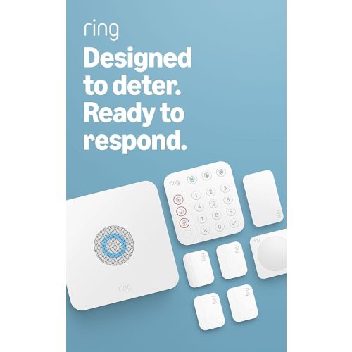 Ring Alarm 8-Piece Kit (newest model), Home or business security system with optional 24/7 professional monitoring