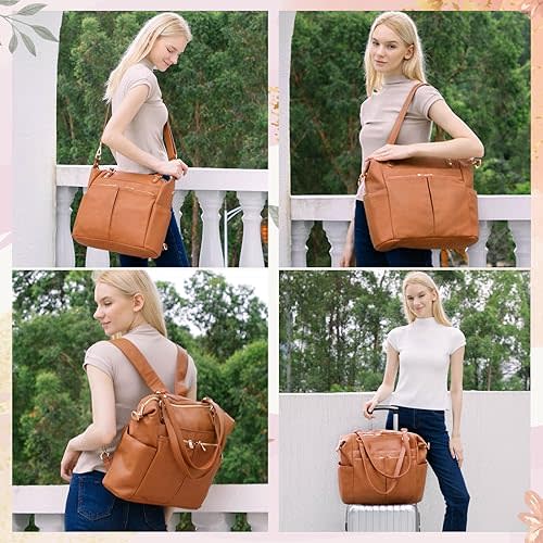 MOMINSIDE DiaperTote/Backpack with 14 Pockets