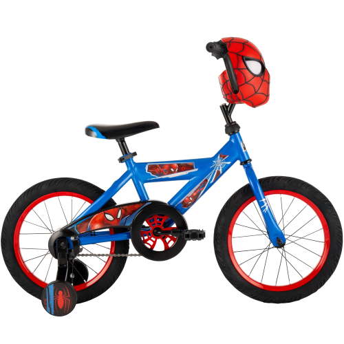 "Huffy 16"" Spider-Man Bicycle with Training Wheels for Boys - Superhero Bike"