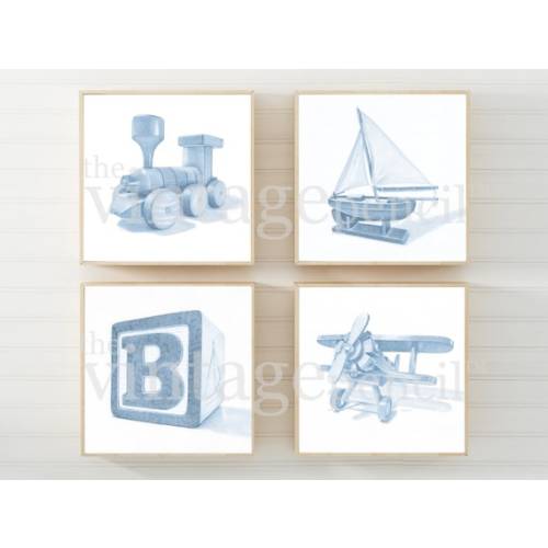 Boy Nursery Print Blue Nursery Baby Boy Nursery Prints Blue - Etsy