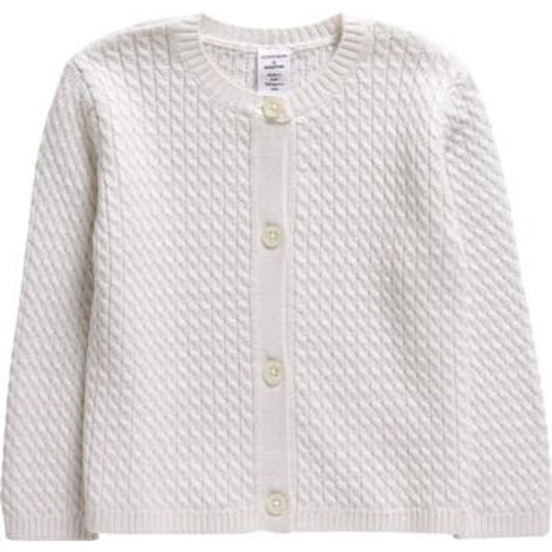 Cable Knit Cotton Blend Cardigan