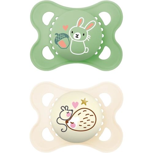 MAM Day & Night Pacifiers, Glow in The Dark Pacifier for Breastfed Babies, 0-6 Months, Unisex