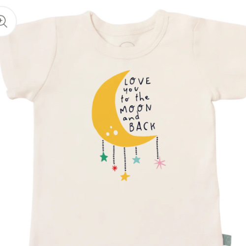 Toddler Graphic Tee - Moon and Back | 100% Organic - – Finn + Emma