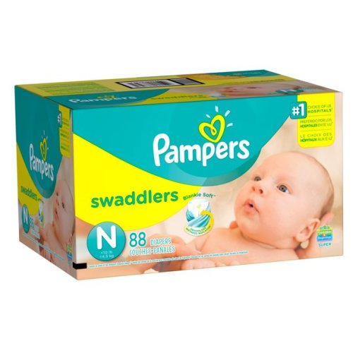 Pampers Swaddlers Newborn Diapers Size 0 88 count