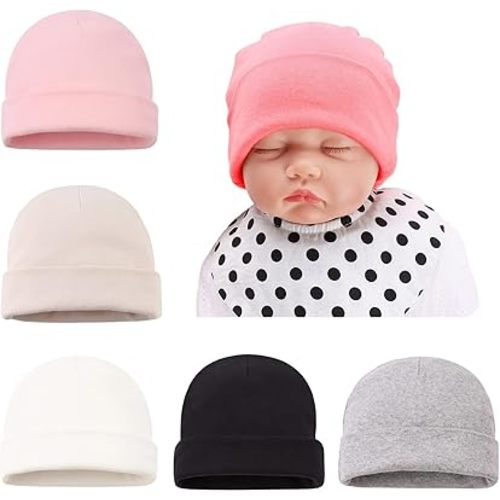 Cotton Baby Girl Hat Preemie Boys Beanie Newborn Hospital Hats Winter Infant Hats for Girls