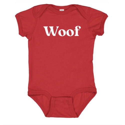GEORGIA BULLDOGS Infant Snap One Piece WOOF – The Red Zone- Athens, GA